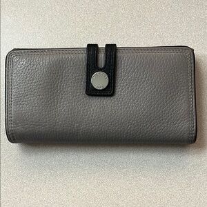 Michael Kors Pebbled Gray Wallet